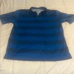Swinger Men's Blue Striped Polo Shirt size medium